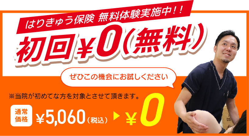 成竹鍼灸整骨院 トライアルコースバナー